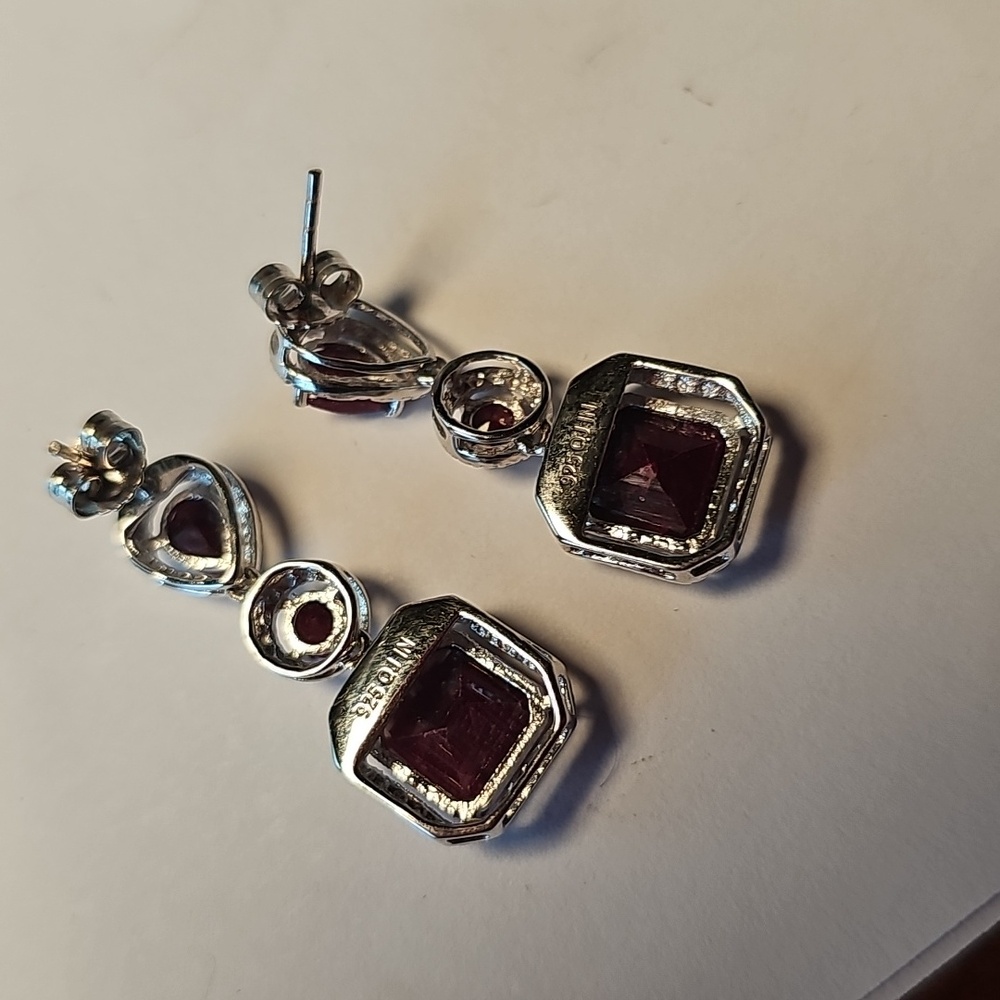 Ross Simons Raw Ruby Earrings - image 2